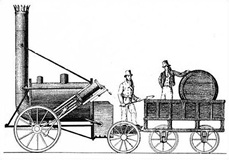 Locomotora de vapor Rocket, de Robert Stephenson